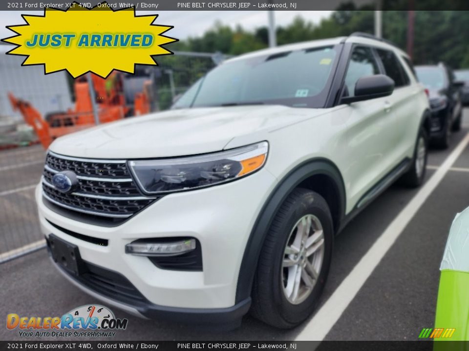 2021 Ford Explorer XLT 4WD Oxford White / Ebony Photo #1