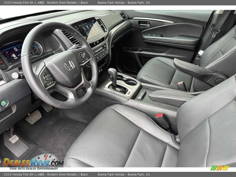 Black Interior - 2020 Honda Pilot EX-L AWD Photo #10