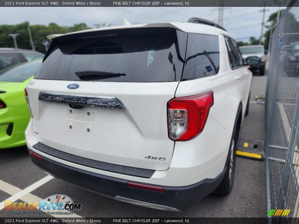 2021 Ford Explorer XLT 4WD Oxford White / Ebony Photo #3