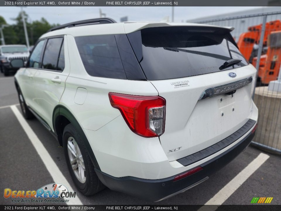 2021 Ford Explorer XLT 4WD Oxford White / Ebony Photo #4