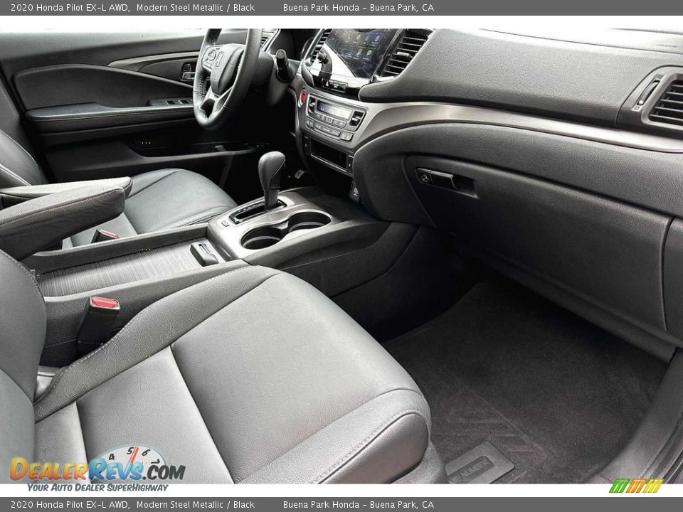 2020 Honda Pilot EX-L AWD Modern Steel Metallic / Black Photo #18