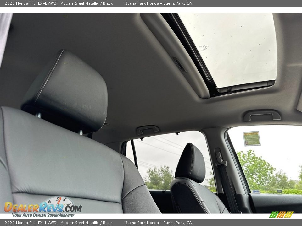 2020 Honda Pilot EX-L AWD Modern Steel Metallic / Black Photo #19