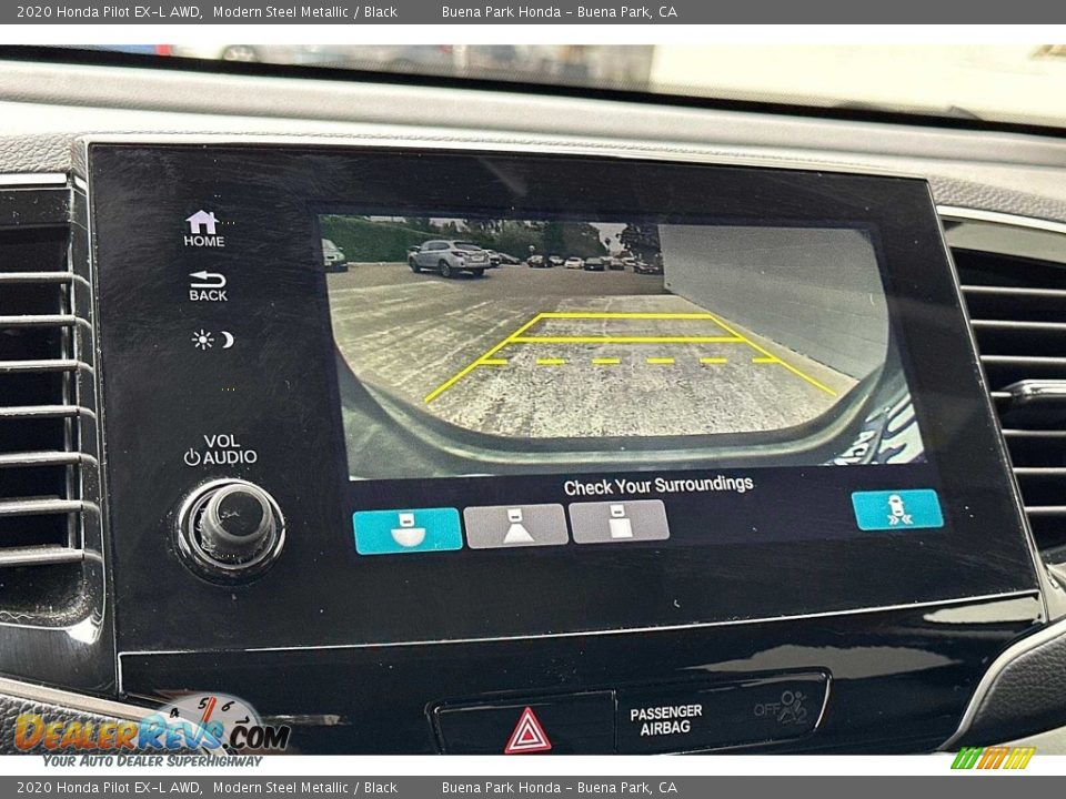 2020 Honda Pilot EX-L AWD Modern Steel Metallic / Black Photo #22