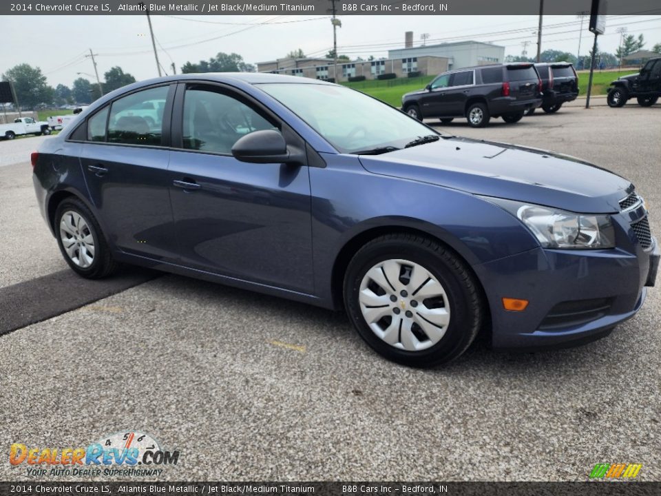 2014 Chevrolet Cruze LS Atlantis Blue Metallic / Jet Black/Medium Titanium Photo #26