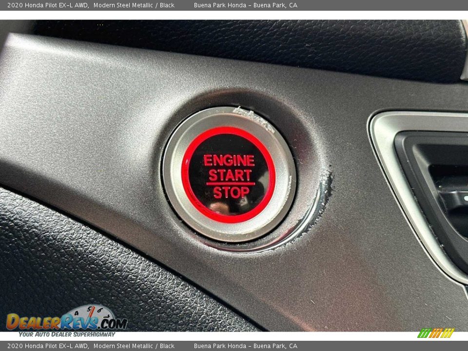 2020 Honda Pilot EX-L AWD Modern Steel Metallic / Black Photo #25