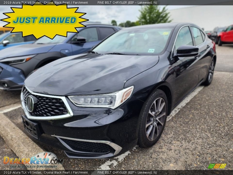 2019 Acura TLX V6 Sedan Crystal Black Pearl / Parchment Photo #1