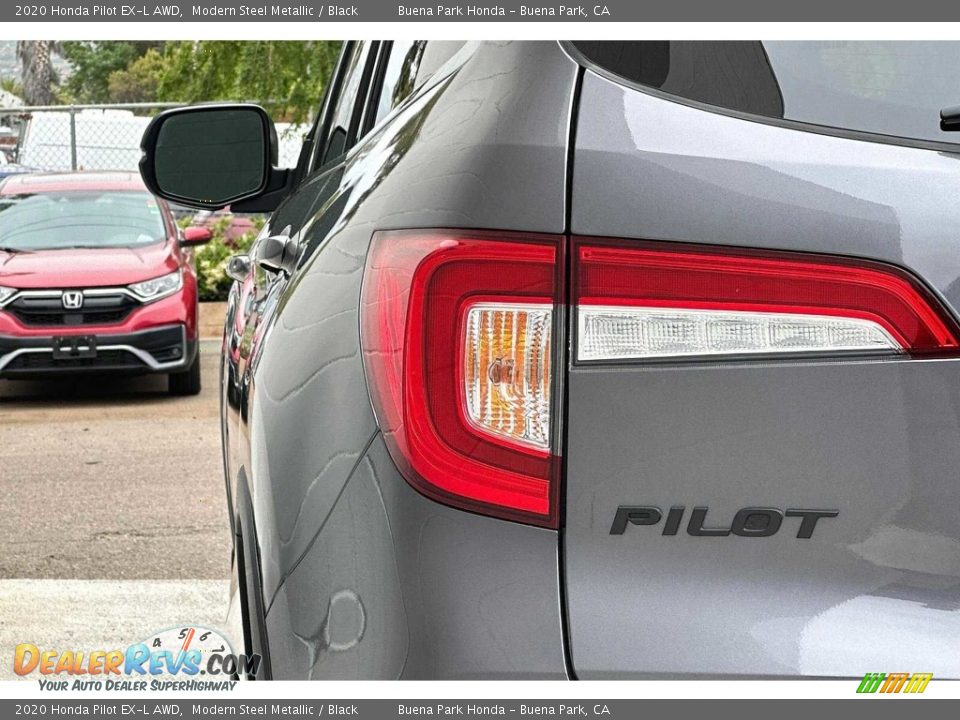 2020 Honda Pilot EX-L AWD Modern Steel Metallic / Black Photo #33