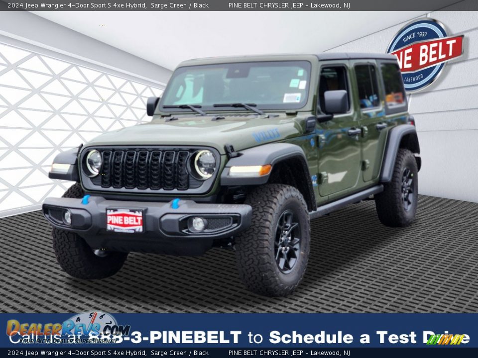 2024 Jeep Wrangler 4-Door Sport S 4xe Hybrid Sarge Green / Black Photo #1