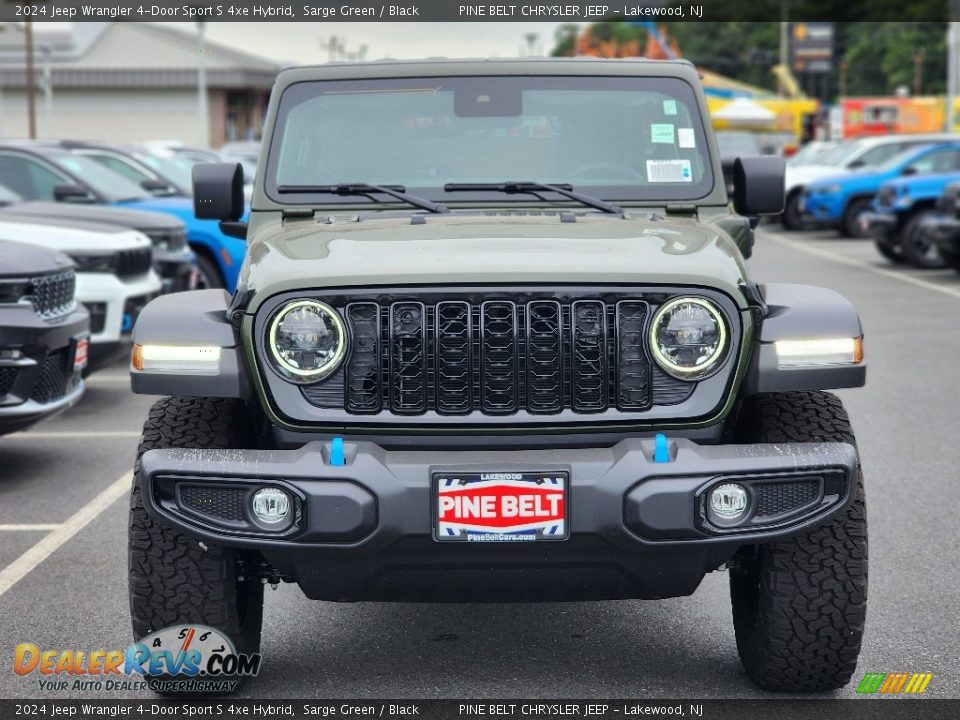 2024 Jeep Wrangler 4-Door Sport S 4xe Hybrid Sarge Green / Black Photo #2