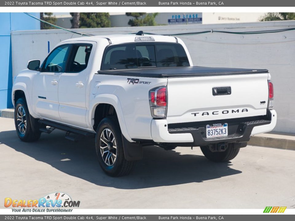 2022 Toyota Tacoma TRD Sport Double Cab 4x4 Super White / Cement/Black Photo #2