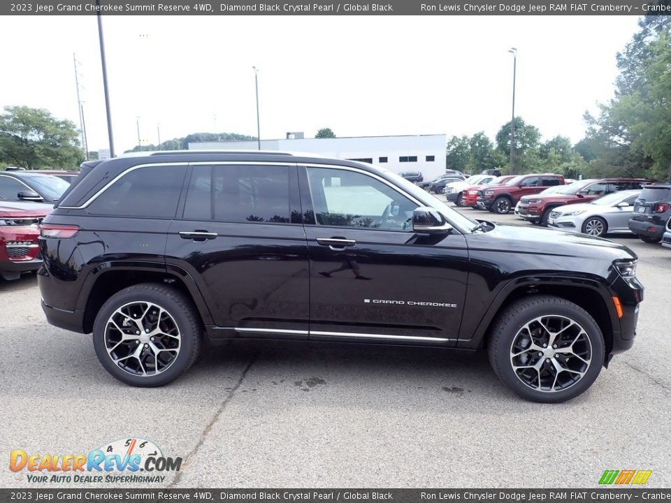 2023 Jeep Grand Cherokee Summit Reserve 4WD Diamond Black Crystal Pearl / Global Black Photo #6