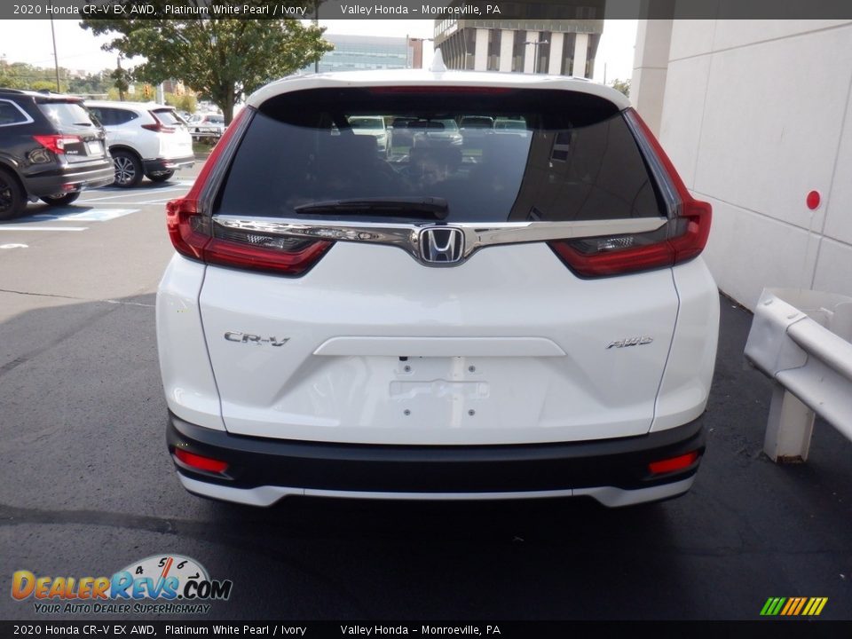 2020 Honda CR-V EX AWD Platinum White Pearl / Ivory Photo #7