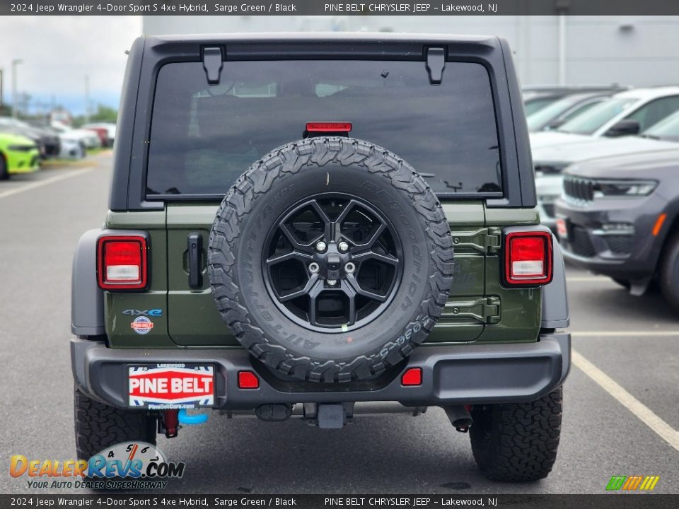 2024 Jeep Wrangler 4-Door Sport S 4xe Hybrid Sarge Green / Black Photo #6