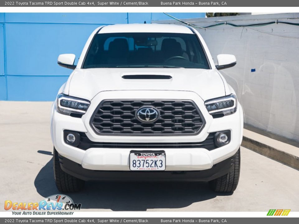 2022 Toyota Tacoma TRD Sport Double Cab 4x4 Super White / Cement/Black Photo #7