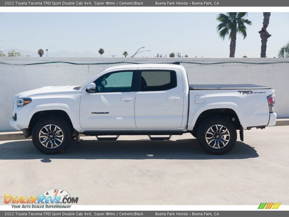 2022 Toyota Tacoma TRD Sport Double Cab 4x4 Super White / Cement/Black Photo #8