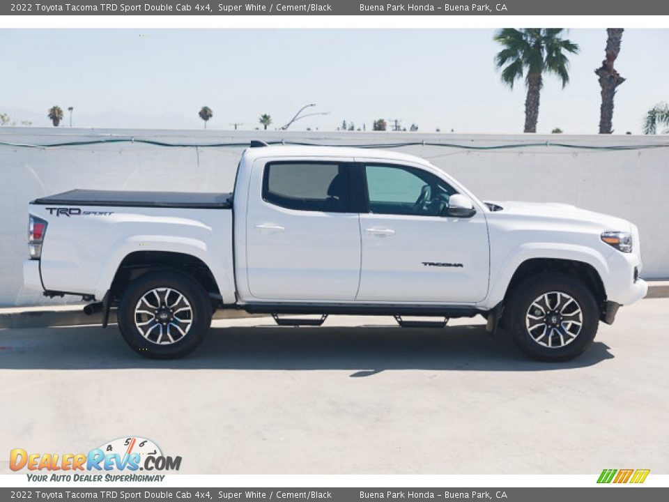 2022 Toyota Tacoma TRD Sport Double Cab 4x4 Super White / Cement/Black Photo #14