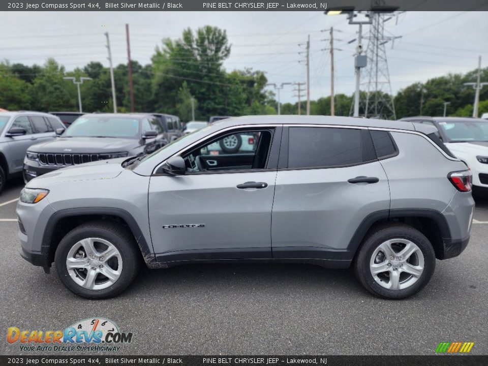 2023 Jeep Compass Sport 4x4 Billet Silver Metallic / Black Photo #3