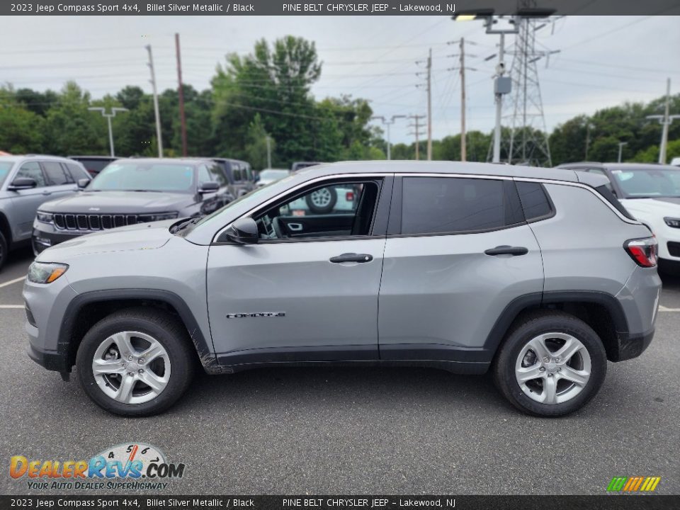 2023 Jeep Compass Sport 4x4 Billet Silver Metallic / Black Photo #3