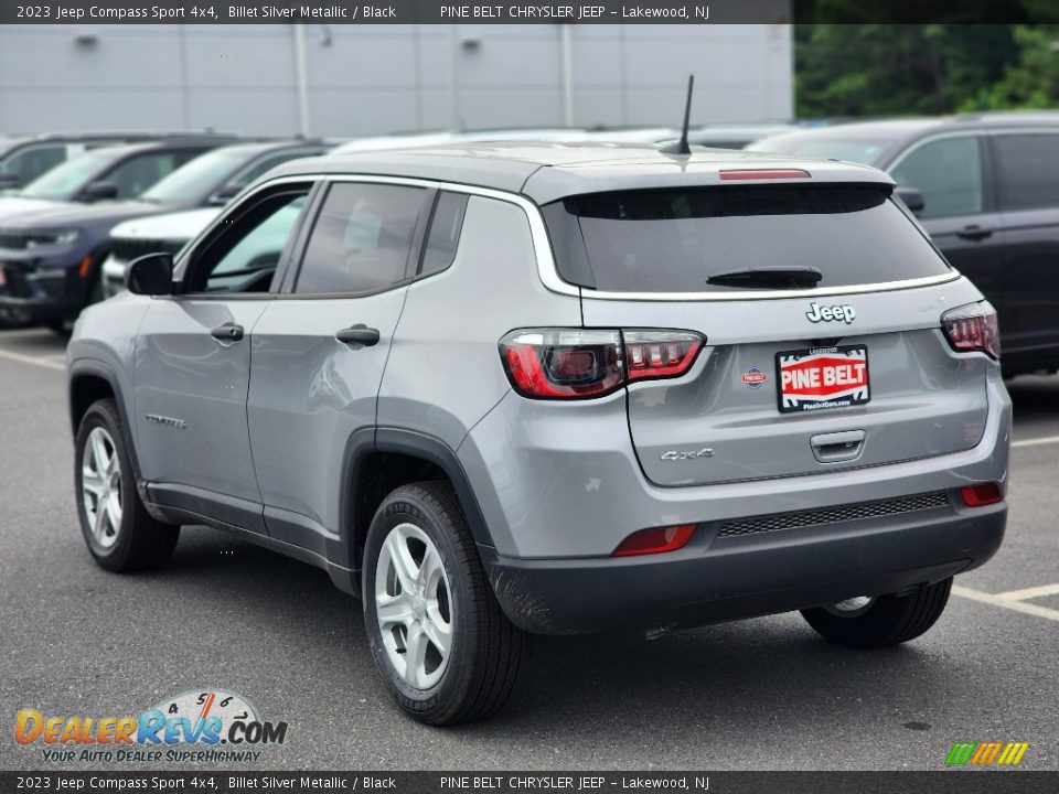 2023 Jeep Compass Sport 4x4 Billet Silver Metallic / Black Photo #4