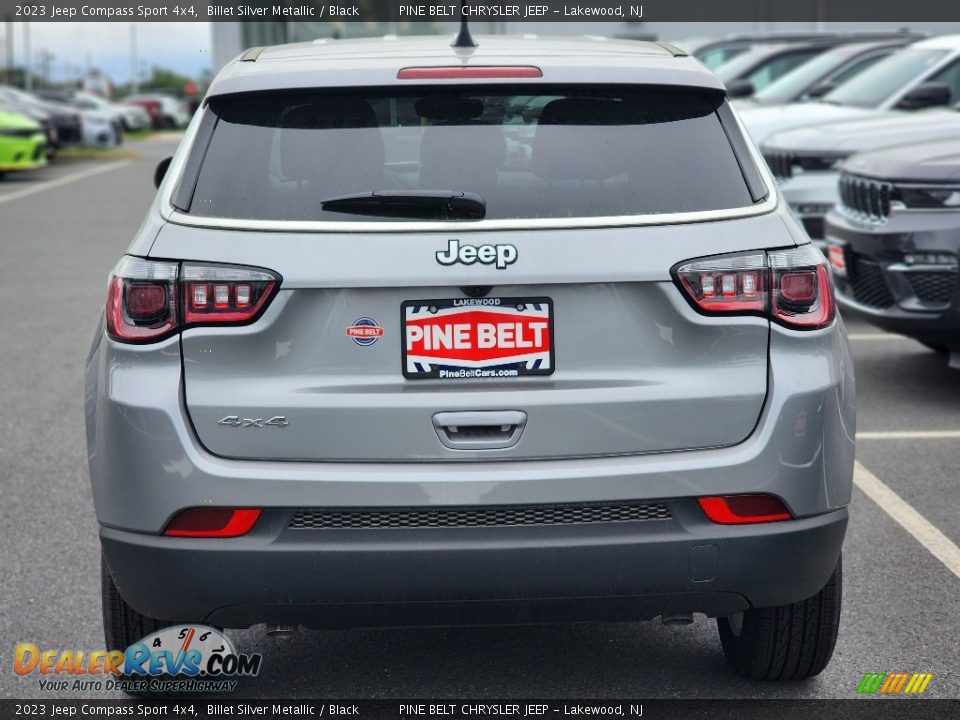 2023 Jeep Compass Sport 4x4 Billet Silver Metallic / Black Photo #6