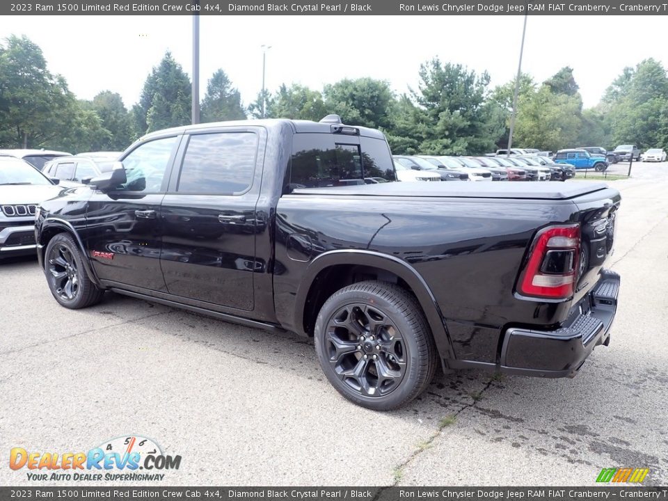 2023 Ram 1500 Limited Red Edition Crew Cab 4x4 Diamond Black Crystal Pearl / Black Photo #3