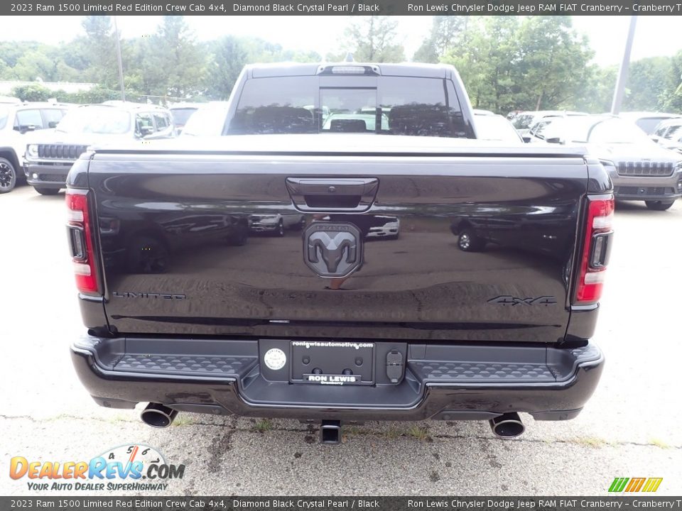 2023 Ram 1500 Limited Red Edition Crew Cab 4x4 Diamond Black Crystal Pearl / Black Photo #4