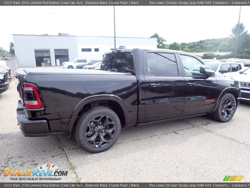 2023 Ram 1500 Limited Red Edition Crew Cab 4x4 Diamond Black Crystal Pearl / Black Photo #5