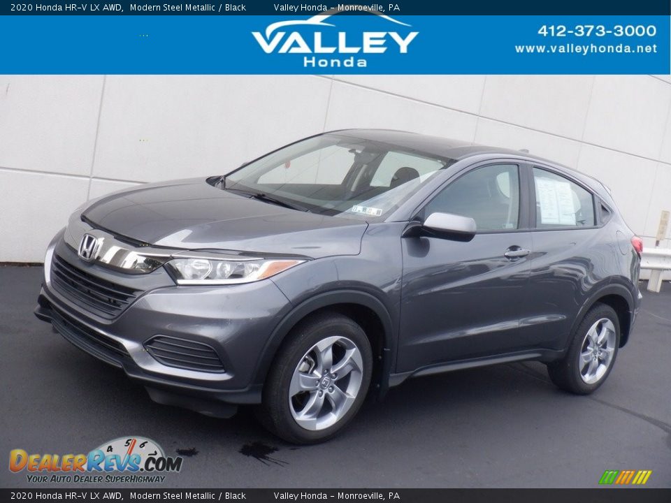 2020 Honda HR-V LX AWD Modern Steel Metallic / Black Photo #1
