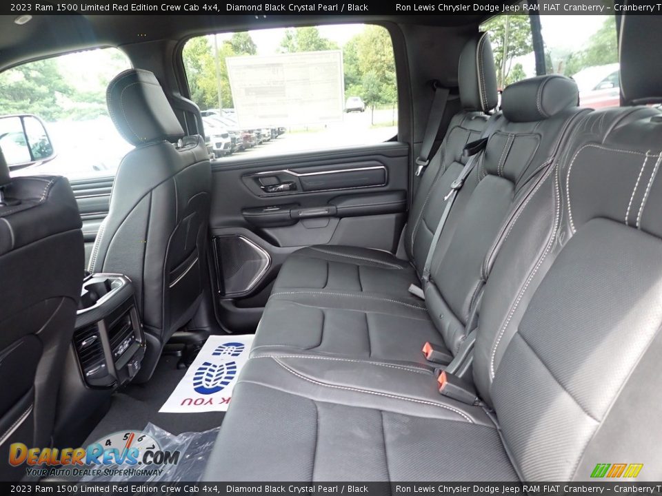 Rear Seat of 2023 Ram 1500 Limited Red Edition Crew Cab 4x4 Photo #12