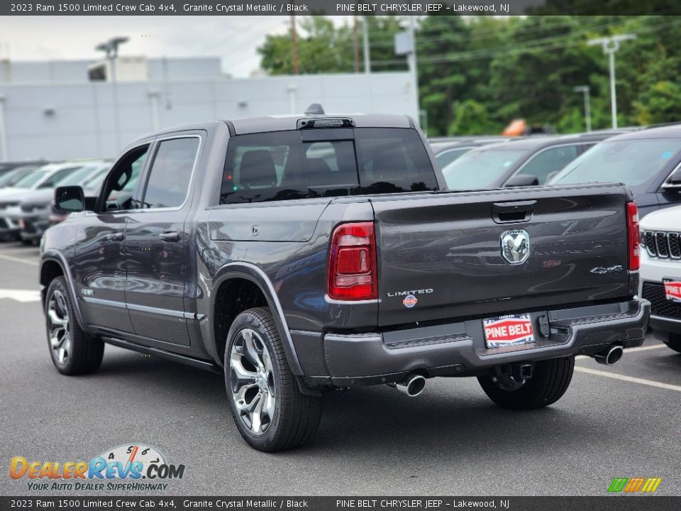 2023 Ram 1500 Limited Crew Cab 4x4 Granite Crystal Metallic / Black Photo #4