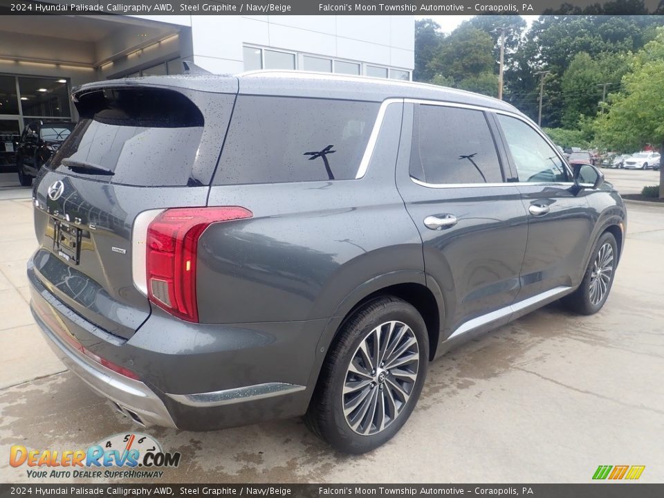 2024 Hyundai Palisade Calligraphy AWD Steel Graphite / Navy/Beige Photo #2