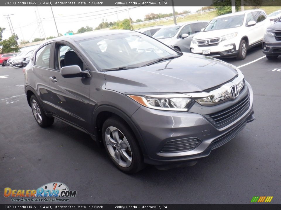 2020 Honda HR-V LX AWD Modern Steel Metallic / Black Photo #4