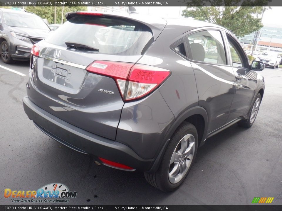 2020 Honda HR-V LX AWD Modern Steel Metallic / Black Photo #5