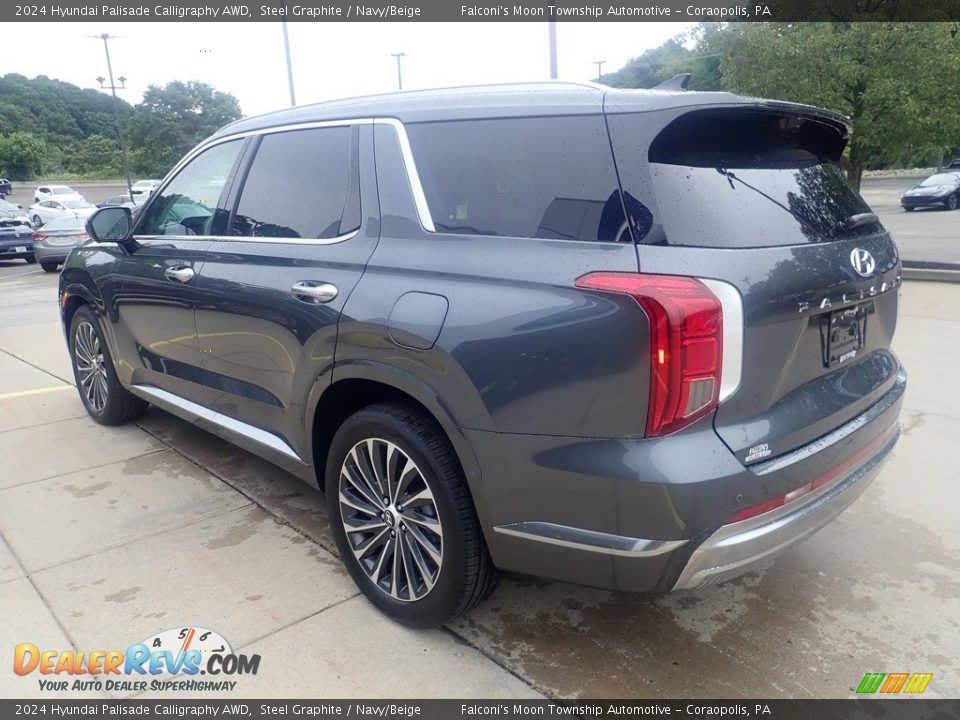 2024 Hyundai Palisade Calligraphy AWD Steel Graphite / Navy/Beige Photo #5