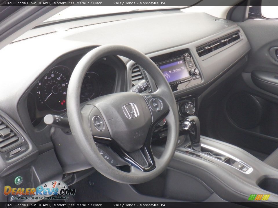 2020 Honda HR-V LX AWD Modern Steel Metallic / Black Photo #9
