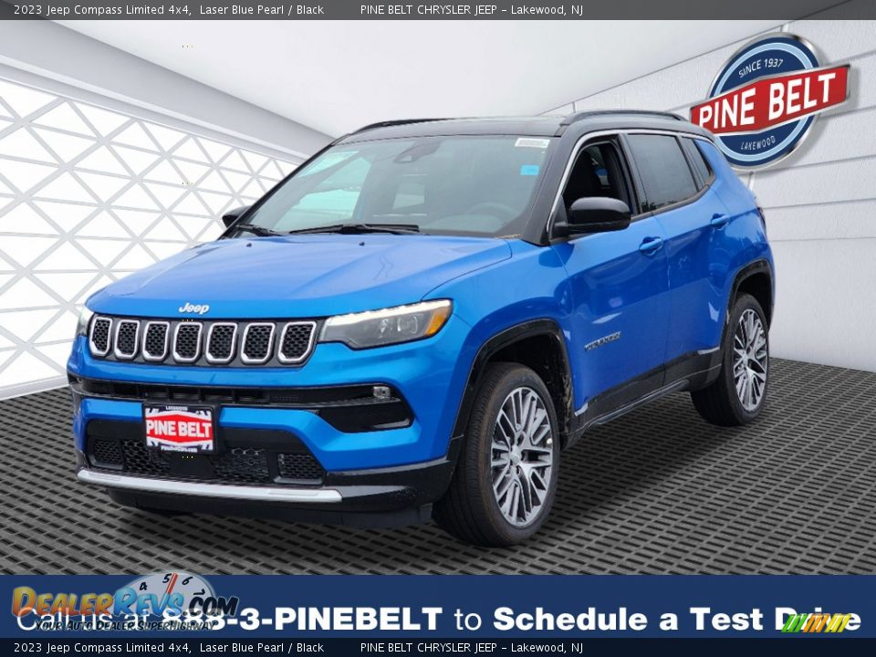 2023 Jeep Compass Limited 4x4 Laser Blue Pearl / Black Photo #1