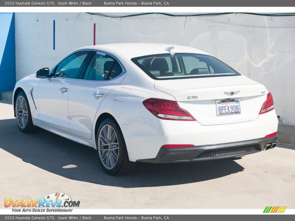 2020 Hyundai Genesis G70 Uyuni White / Black Photo #2