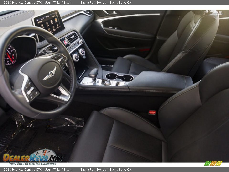 2020 Hyundai Genesis G70 Uyuni White / Black Photo #3