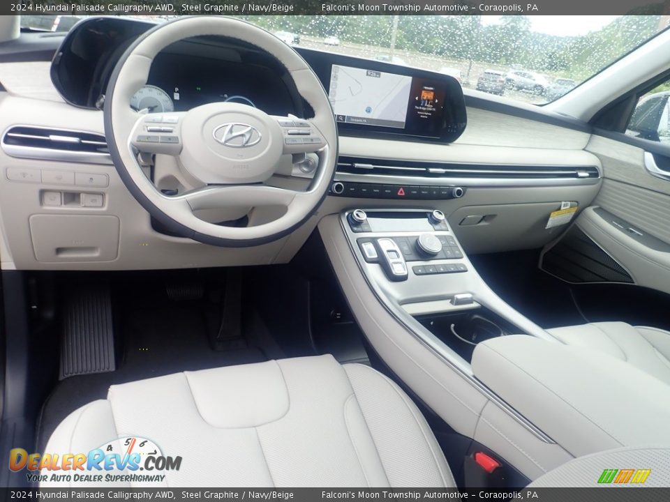 Navy/Beige Interior - 2024 Hyundai Palisade Calligraphy AWD Photo #13