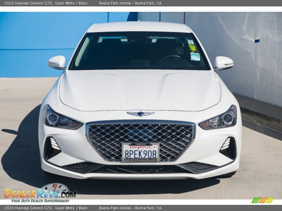 2020 Hyundai Genesis G70 Uyuni White / Black Photo #7