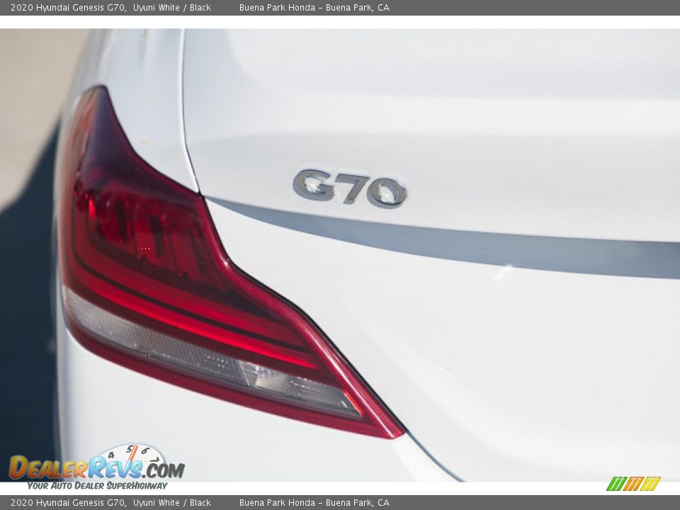 2020 Hyundai Genesis G70 Uyuni White / Black Photo #10