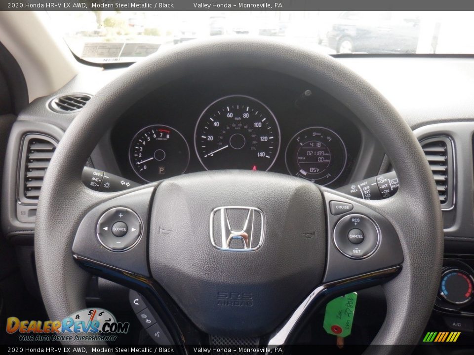 2020 Honda HR-V LX AWD Modern Steel Metallic / Black Photo #20