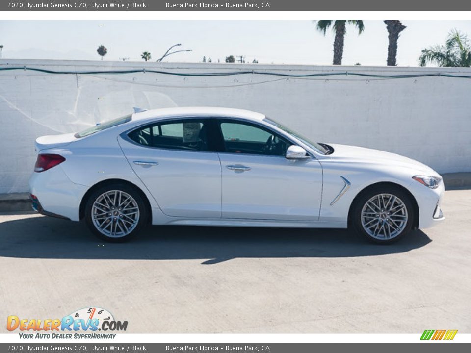 2020 Hyundai Genesis G70 Uyuni White / Black Photo #12