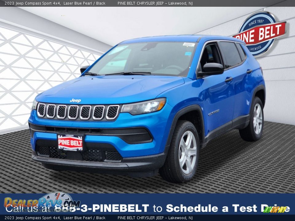 2023 Jeep Compass Sport 4x4 Laser Blue Pearl / Black Photo #1