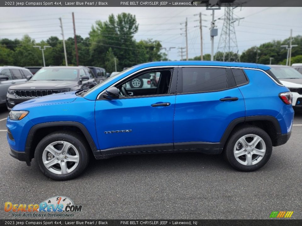 2023 Jeep Compass Sport 4x4 Laser Blue Pearl / Black Photo #3