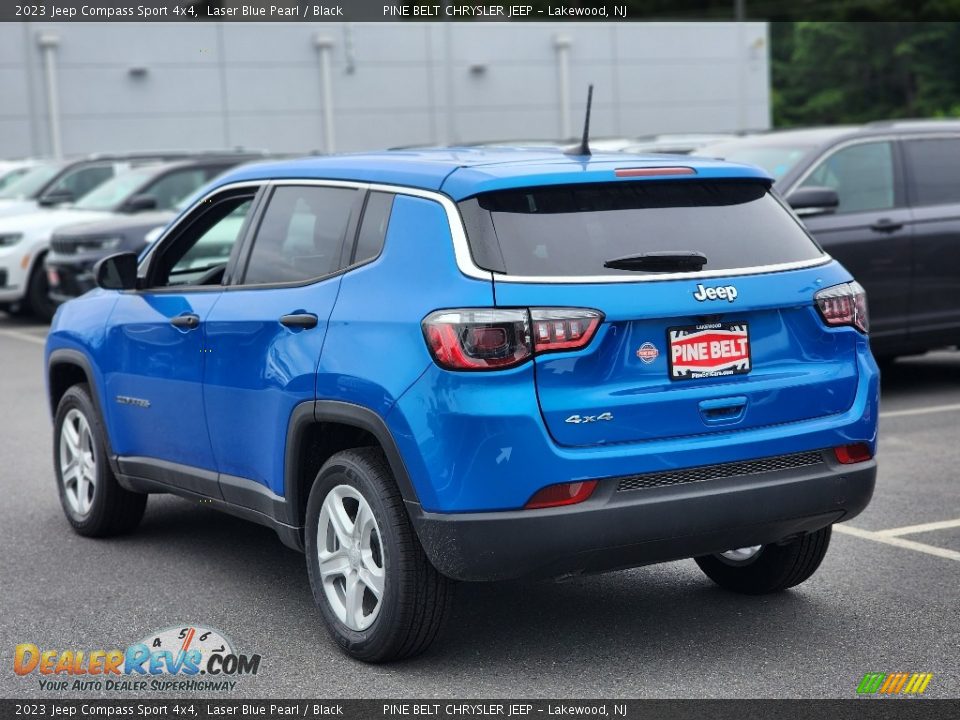 2023 Jeep Compass Sport 4x4 Laser Blue Pearl / Black Photo #4