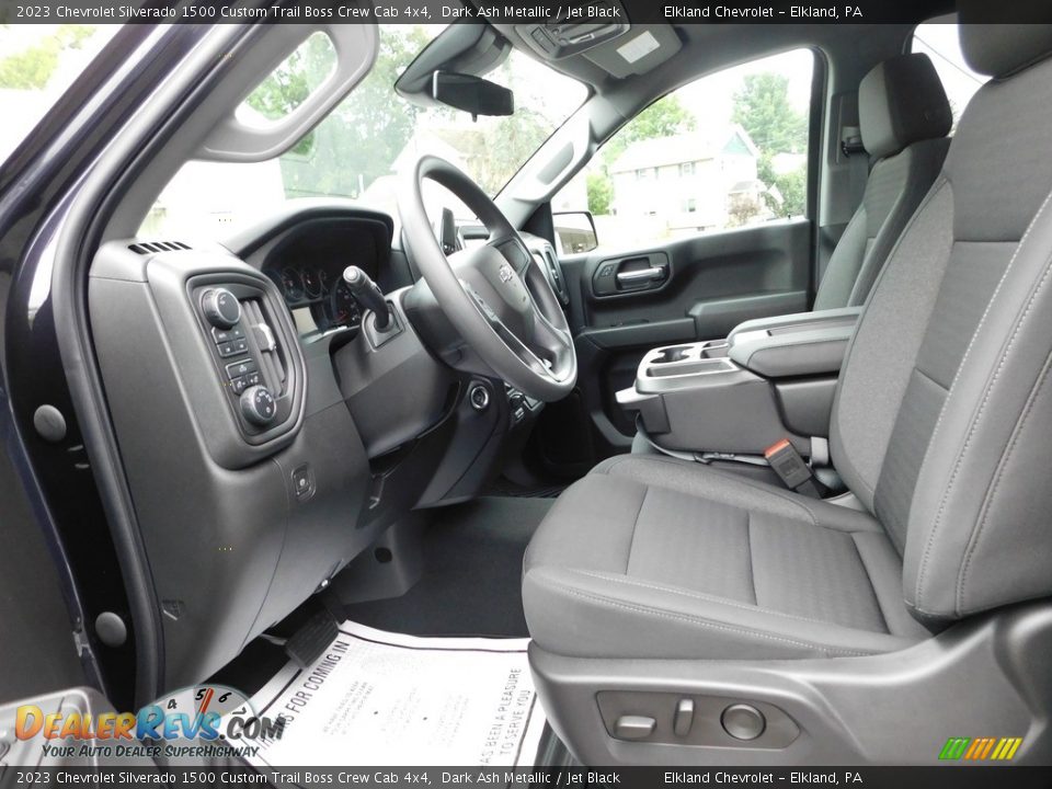 Jet Black Interior - 2023 Chevrolet Silverado 1500 Custom Trail Boss Crew Cab 4x4 Photo #20