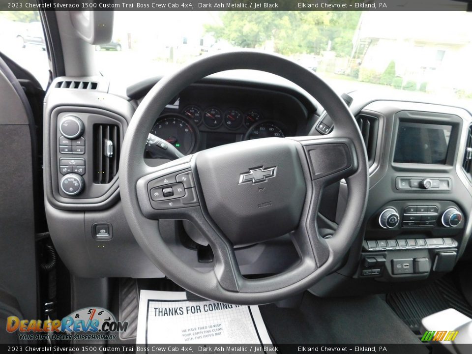 Dashboard of 2023 Chevrolet Silverado 1500 Custom Trail Boss Crew Cab 4x4 Photo #23