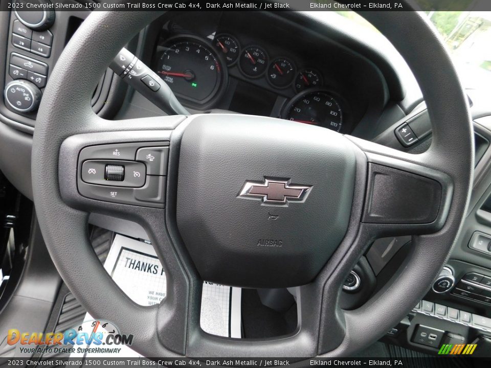 2023 Chevrolet Silverado 1500 Custom Trail Boss Crew Cab 4x4 Steering Wheel Photo #24