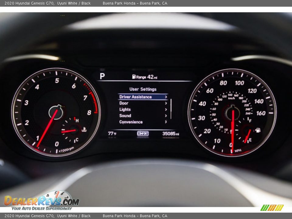 2020 Hyundai Genesis G70 Gauges Photo #26